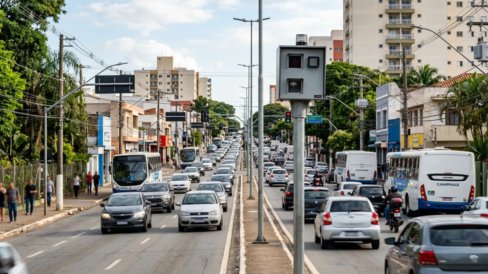 Imagem criada com IA: Radares Satélite Íris e Ouro Verde registram 5.187 irregularidades em um mês